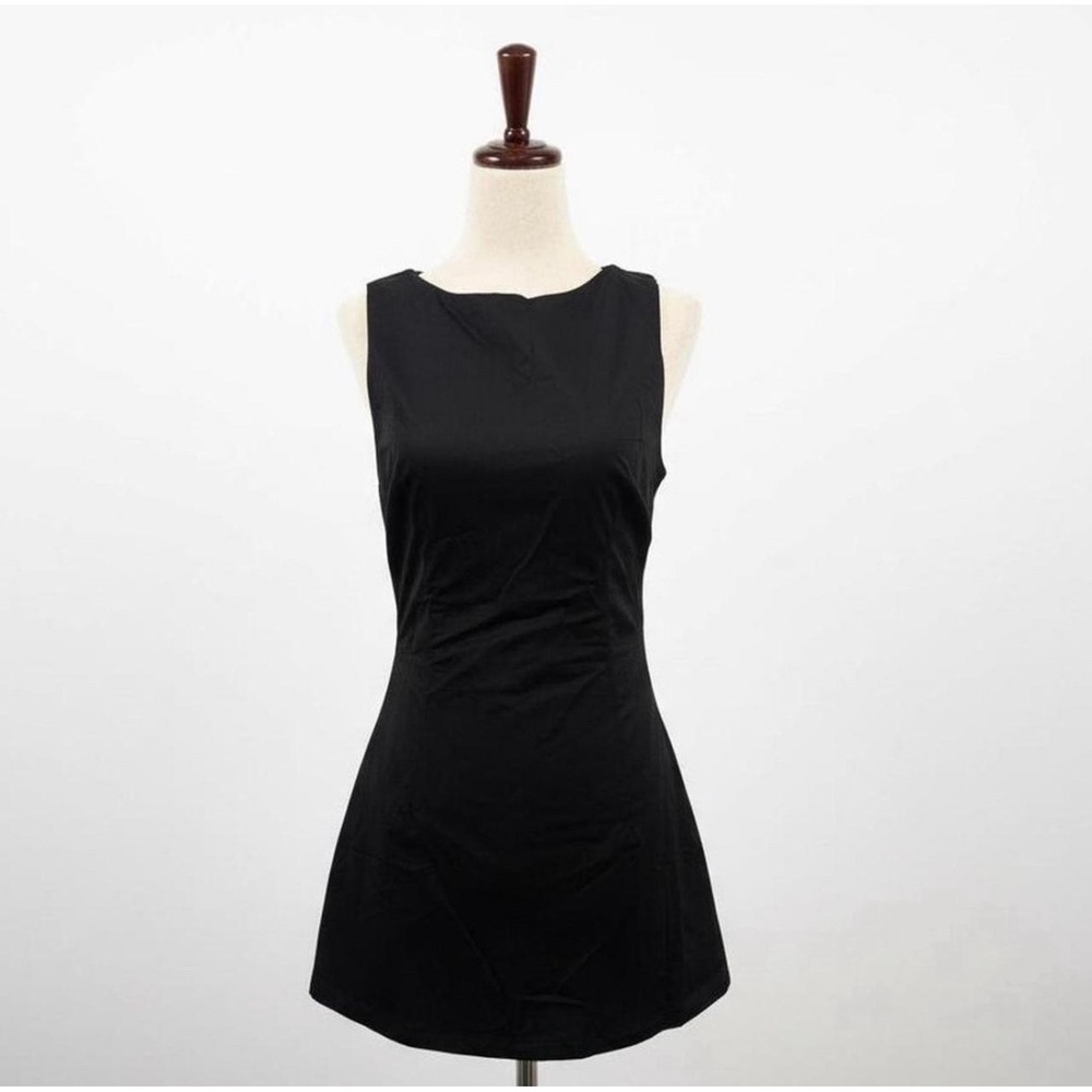 Princess Polly Black Yumiko Neck Mini Dress Romper Sheath Silhouette 8 - Picture 7 of 8